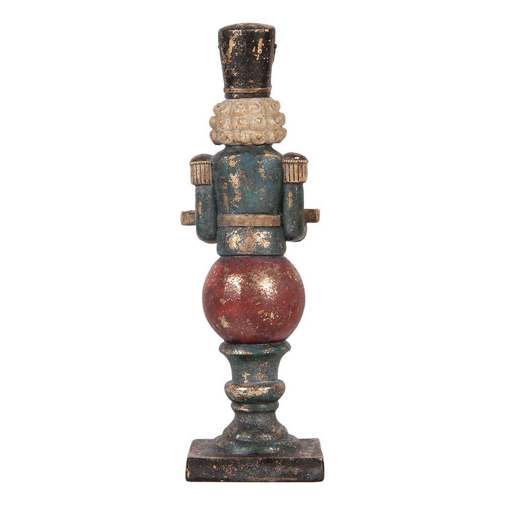 Kerstdecoratie Beeld Notenkraker 10x9x29 cm Rood Kunststof