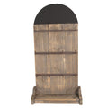 Mokkenrek 38x24x79 cm Bruin Hout