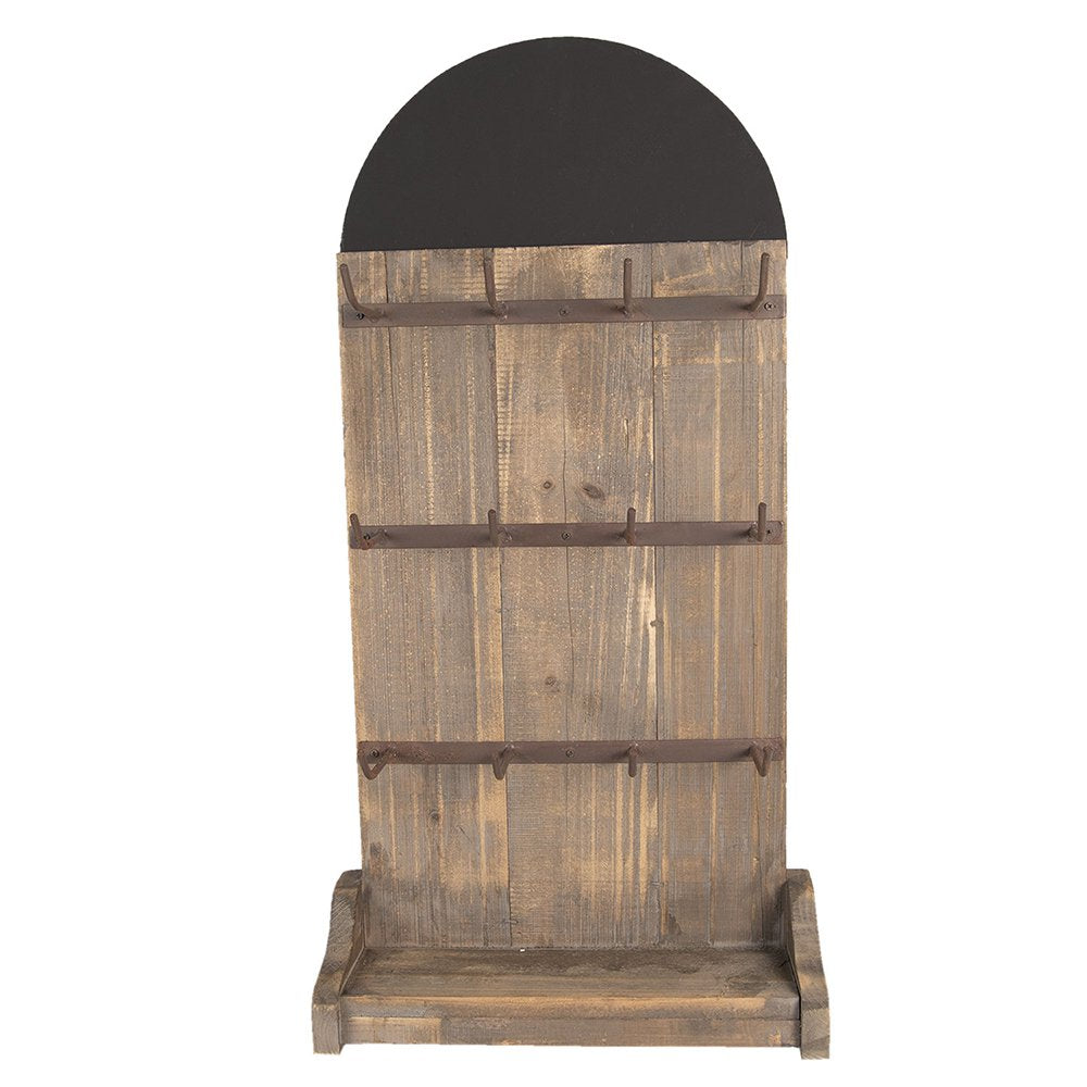 Mokkenrek 38x24x79 cm Bruin Hout