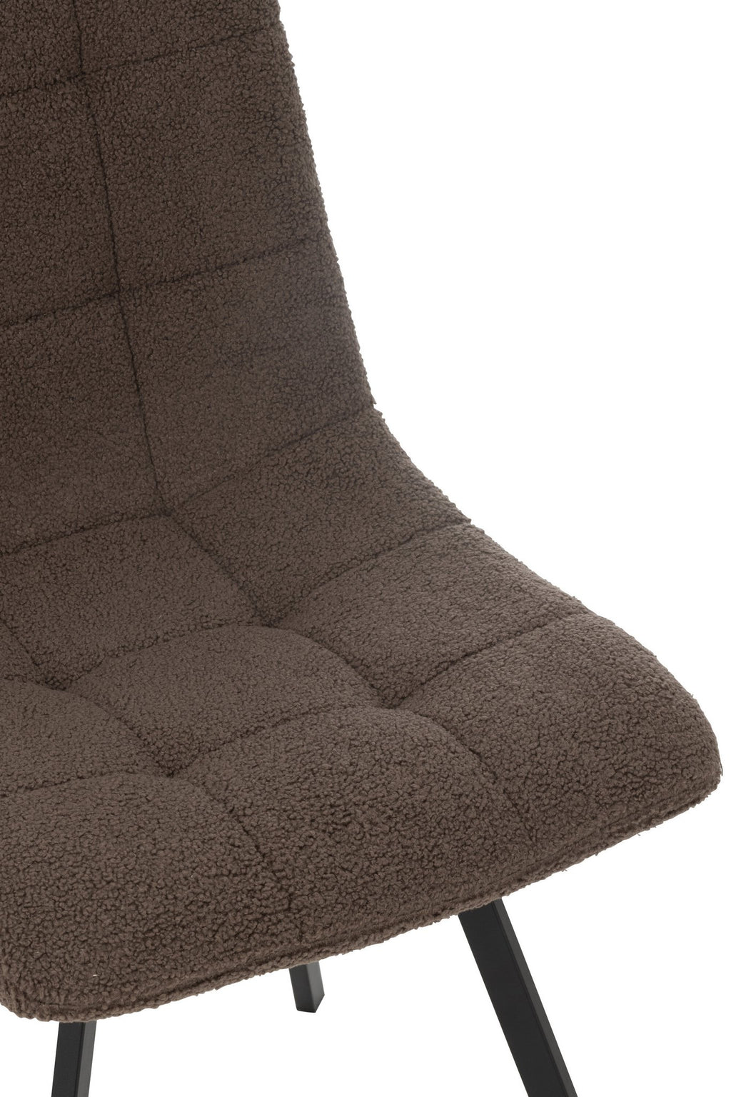 J-Line Eetstoel Clark Metaal/Polyester Bruin