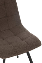 J-Line Eetstoel Clark Metaal/Polyester Bruin