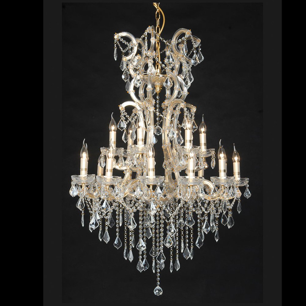 Kroonluchter Ø 85x120/230 cm Transparant Metaal Hanglamp