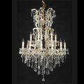 Kroonluchter Ø 85x120/230 cm Transparant Metaal Hanglamp