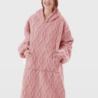 Textino Rosetta - Hoodie 70x110 cm - Hoodiedeken - Volwassenen - Rose Tan - Roze