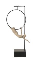 J-Line Gymnaste Hoepel Gamma Resin Beige/Zwart