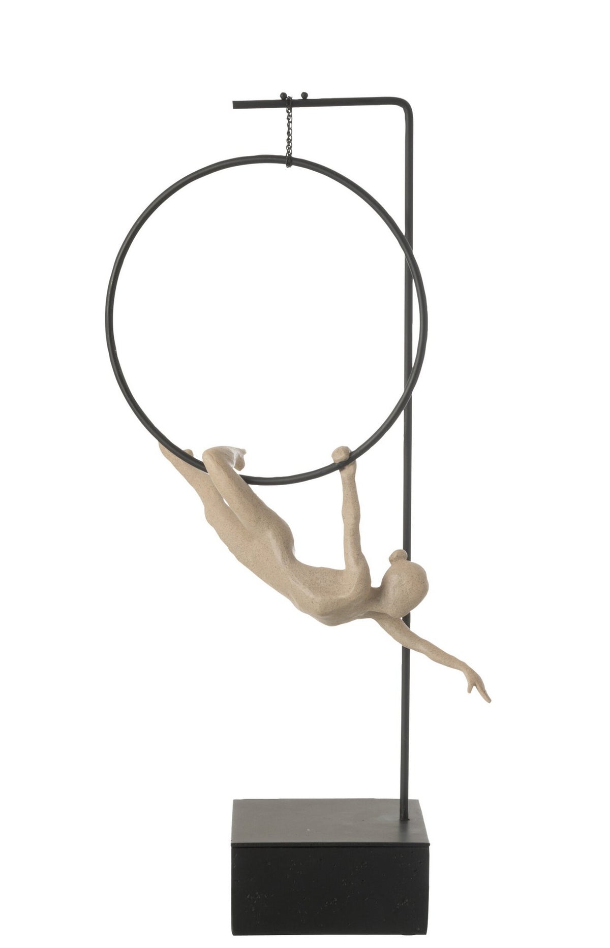 J-Line Gymnaste Hoepel Gamma Resin Beige/Zwart