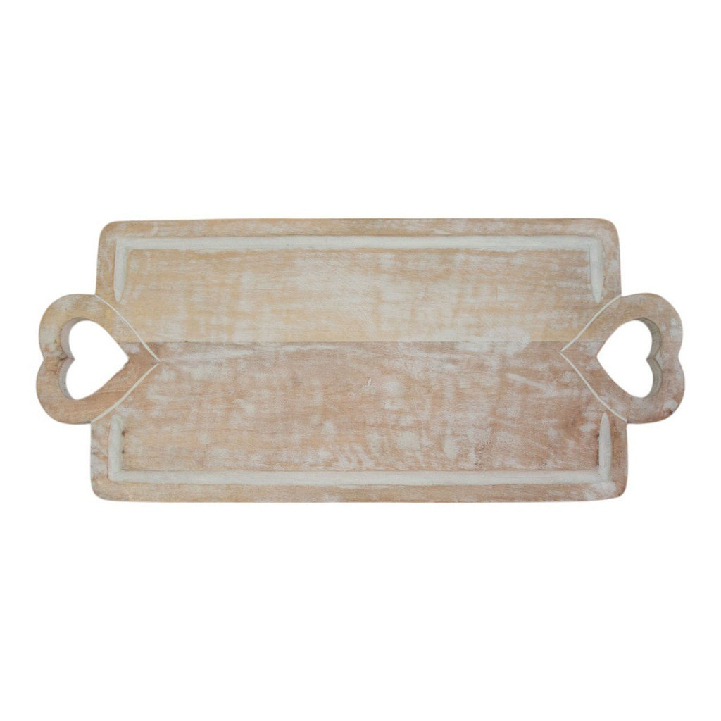 Snijplank mango hout heart 64x27cm