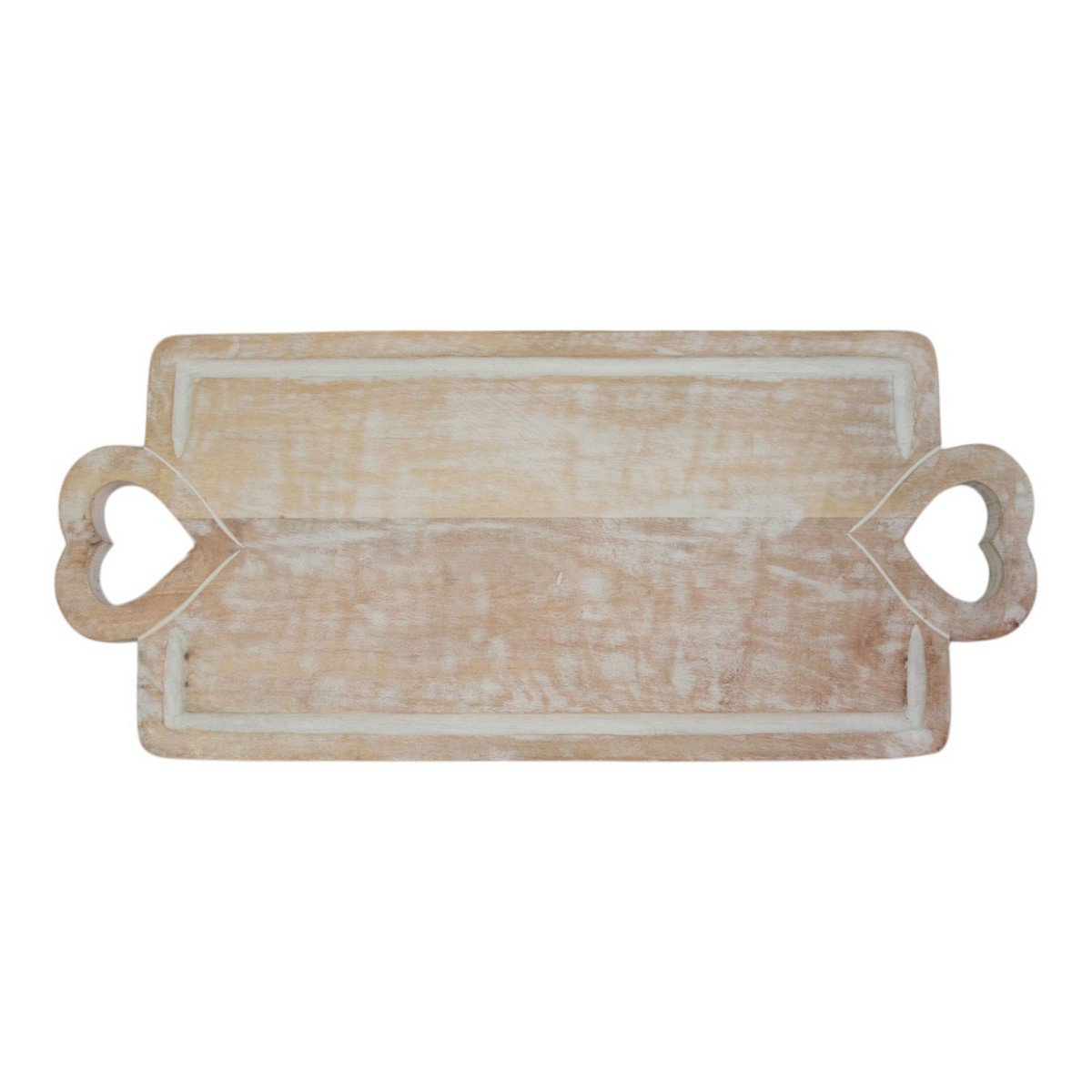 Snijplank mango hout heart 64x27cm