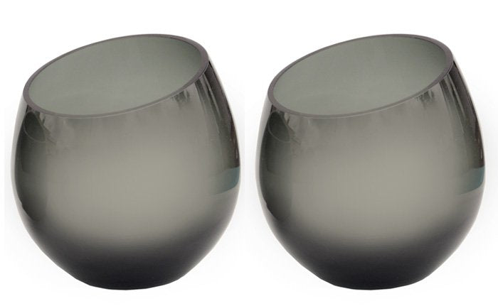 Waxinelichthouder - Moho grey (set van 2 stuks)