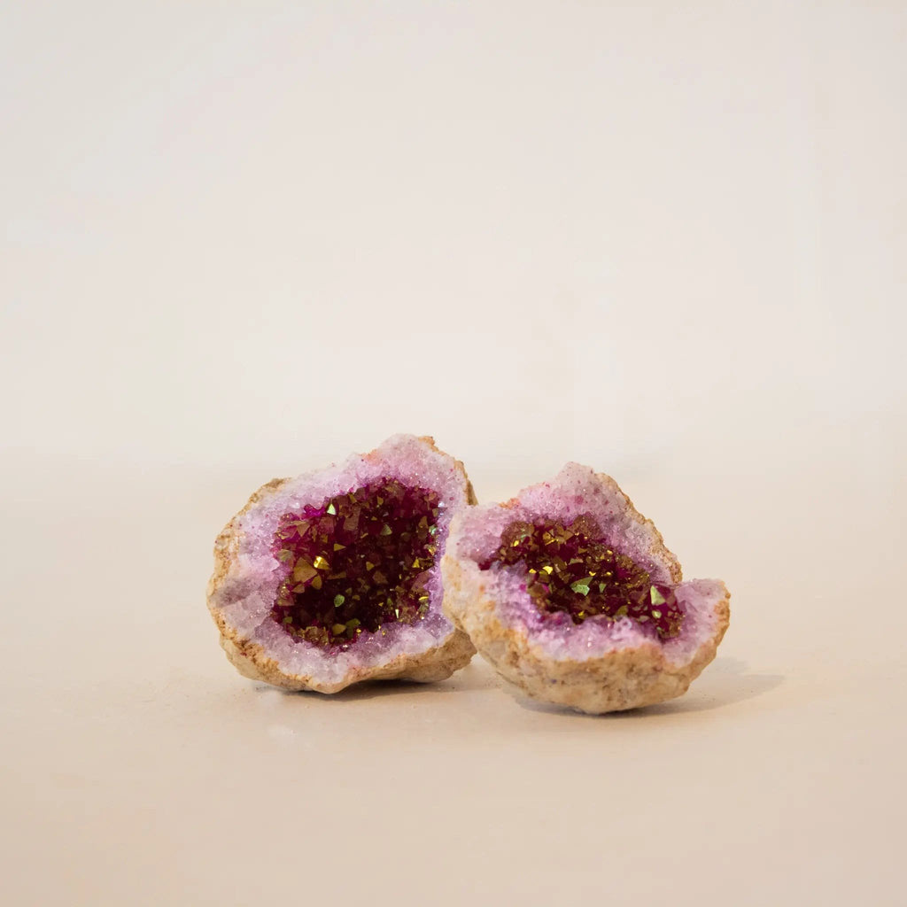 Geode Kwartskristal Roze