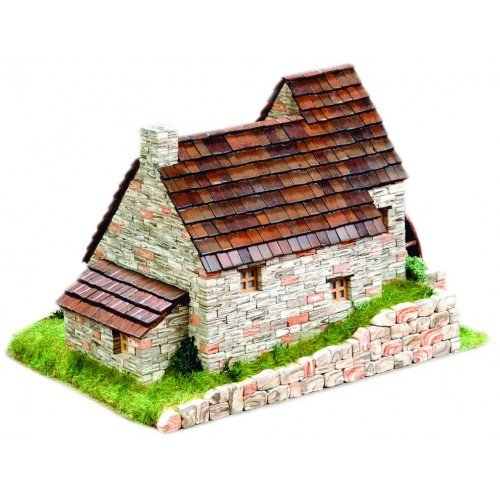 Bouwpakket Engels huisje met Watermolen- Steen