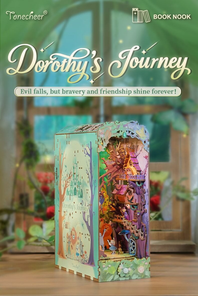 Tonecheer, DIY Book Nook, Dorothy's Journey, TQ139, 19x10x25,6cm