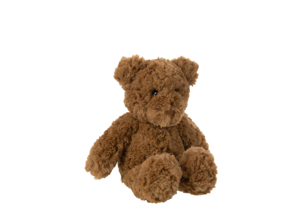 J-Line knuffel Beer - polyester - bruin - small