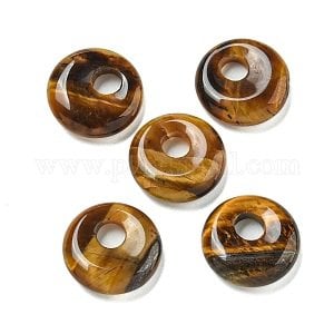 Creolen met edelsteen donut (10 paar)