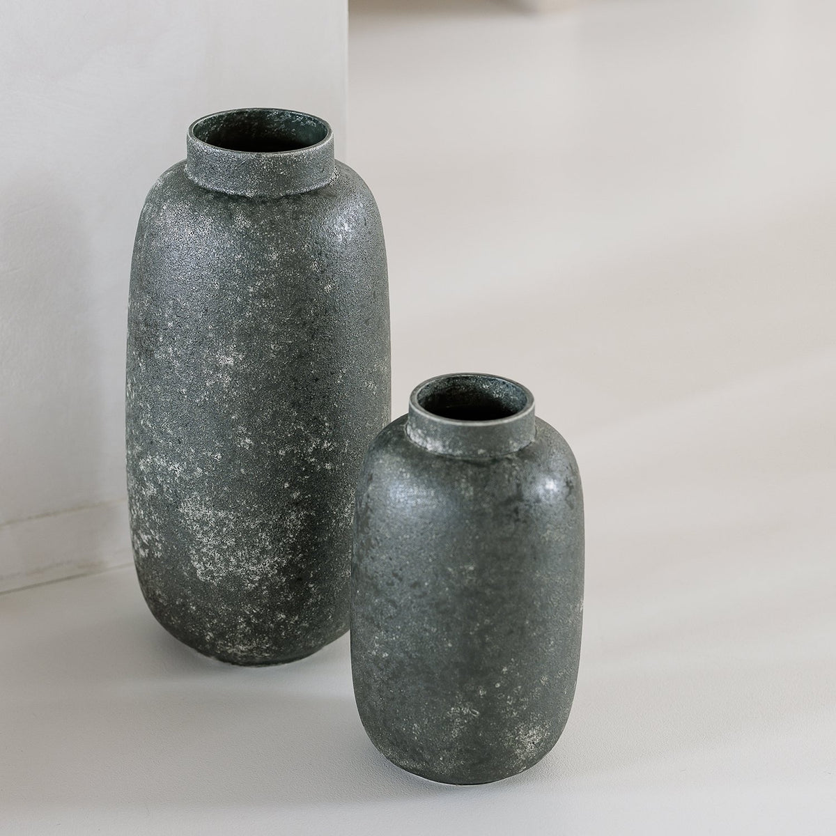 Vaas 23,5xH49,5cm groen Bullet