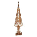 Decoratie Kerstboom Ø 10x38 cm Bruin Kunststof