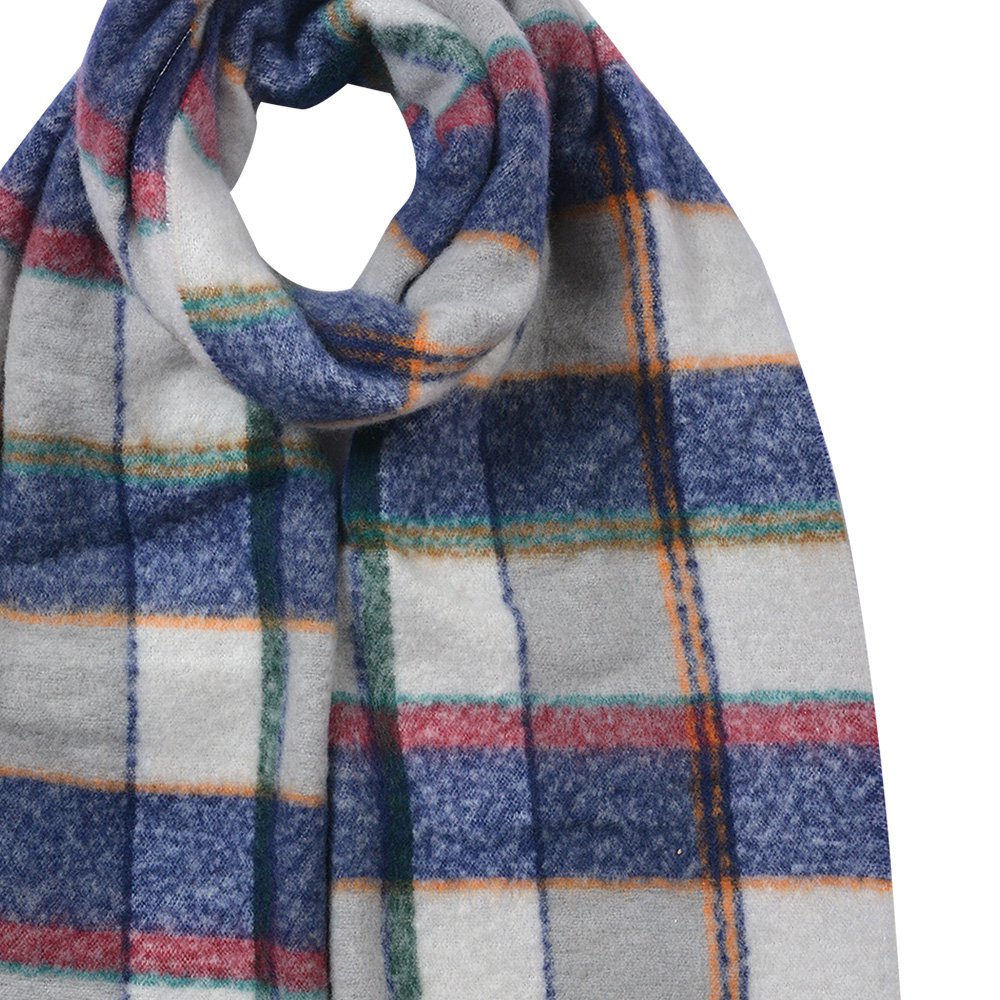 Wintersjaal Dames 50x200 cm Blauw Synthetisch