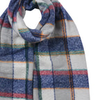Wintersjaal Dames 50x200 cm Blauw Synthetisch