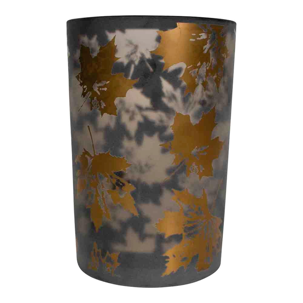 Theelichthouder herfst bladeren large 18cm