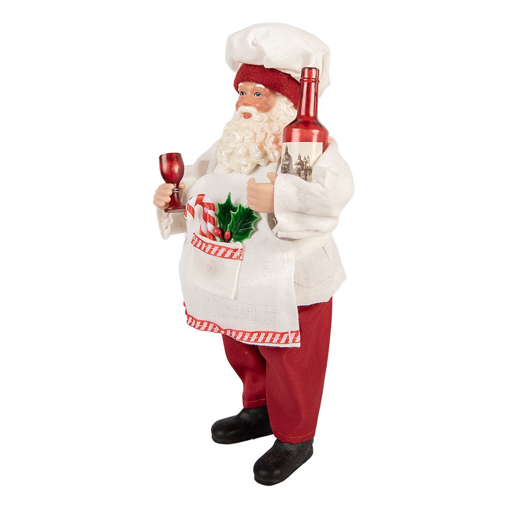 Kerstdecoratie Beeld Kerstman 15x10x27 cm Rood Kunststof