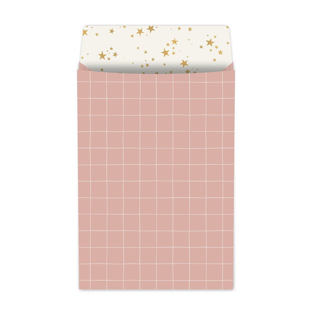 Gentle Grid - Tijdschriftenzakken – 25×34+4cm 100st - calm base