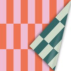 Colorblocking Xmas - Rollen cadeaupapier - 10 stuks