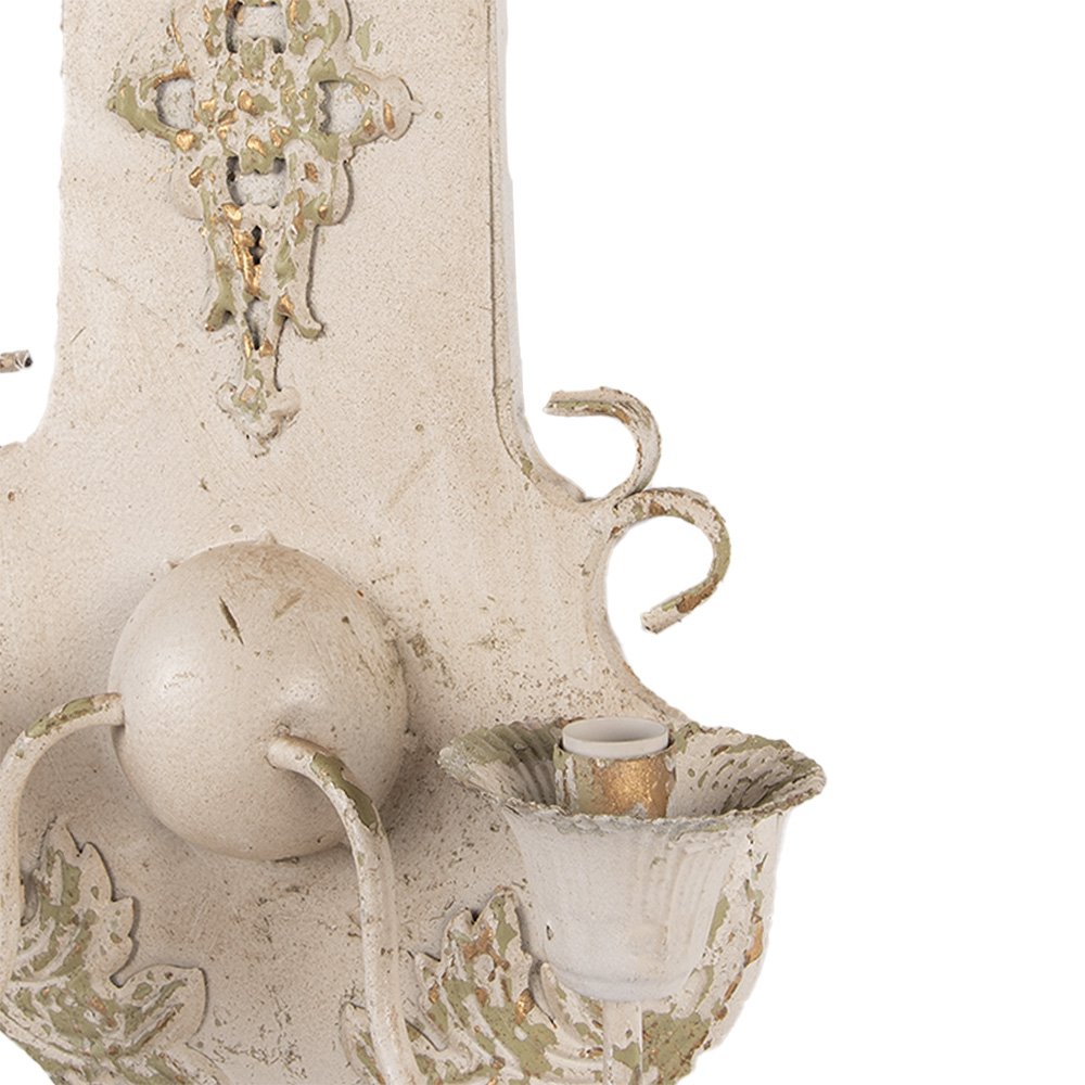 Wandlamp 40x18x70 cm Beige Groen Metaal