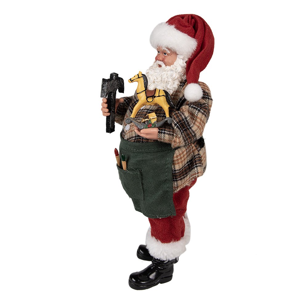 Decoratie kerstman 16x8x28 cm
