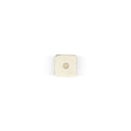 Kaarshouder 8x8xH13,5cm marmer wit Opus