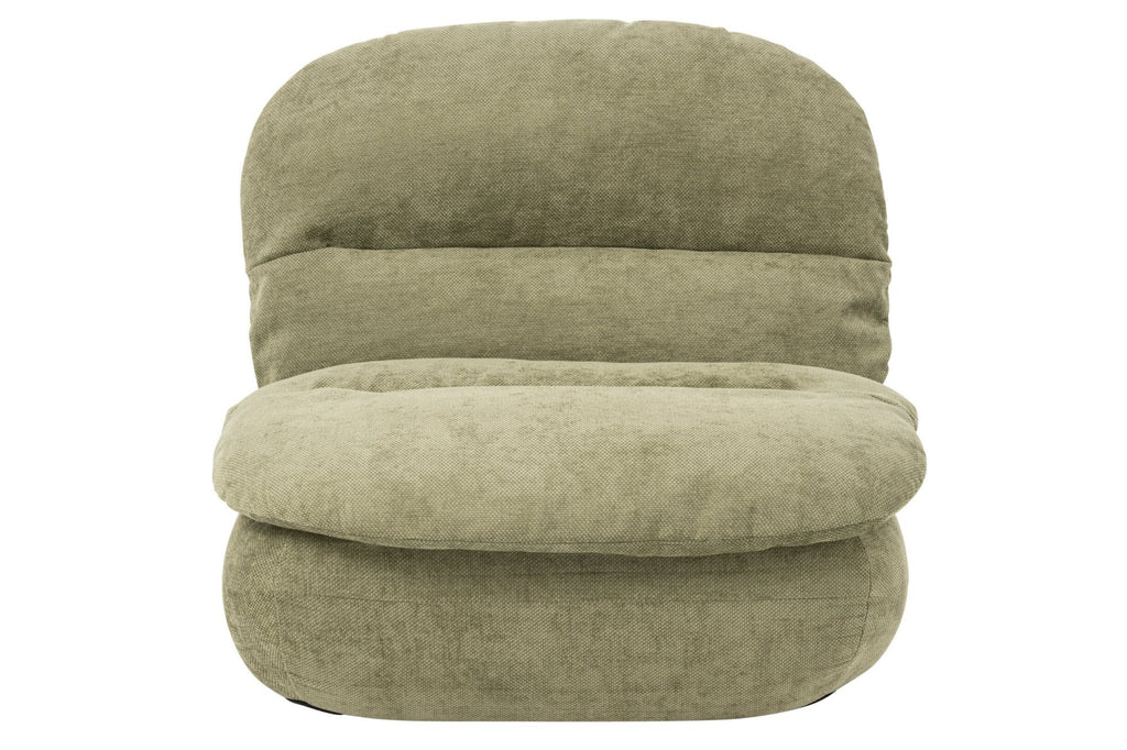 J-Line Gecomprimeerde chaise longue - schuim - groen