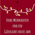 Cadeaukaartje – “Frohe weihnachten und ein glückliches neues jahr” – 20 Stuks