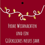 Cadeaukaartje – “Frohe weihnachten und ein glückliches neues jahr” – 20 Stuks