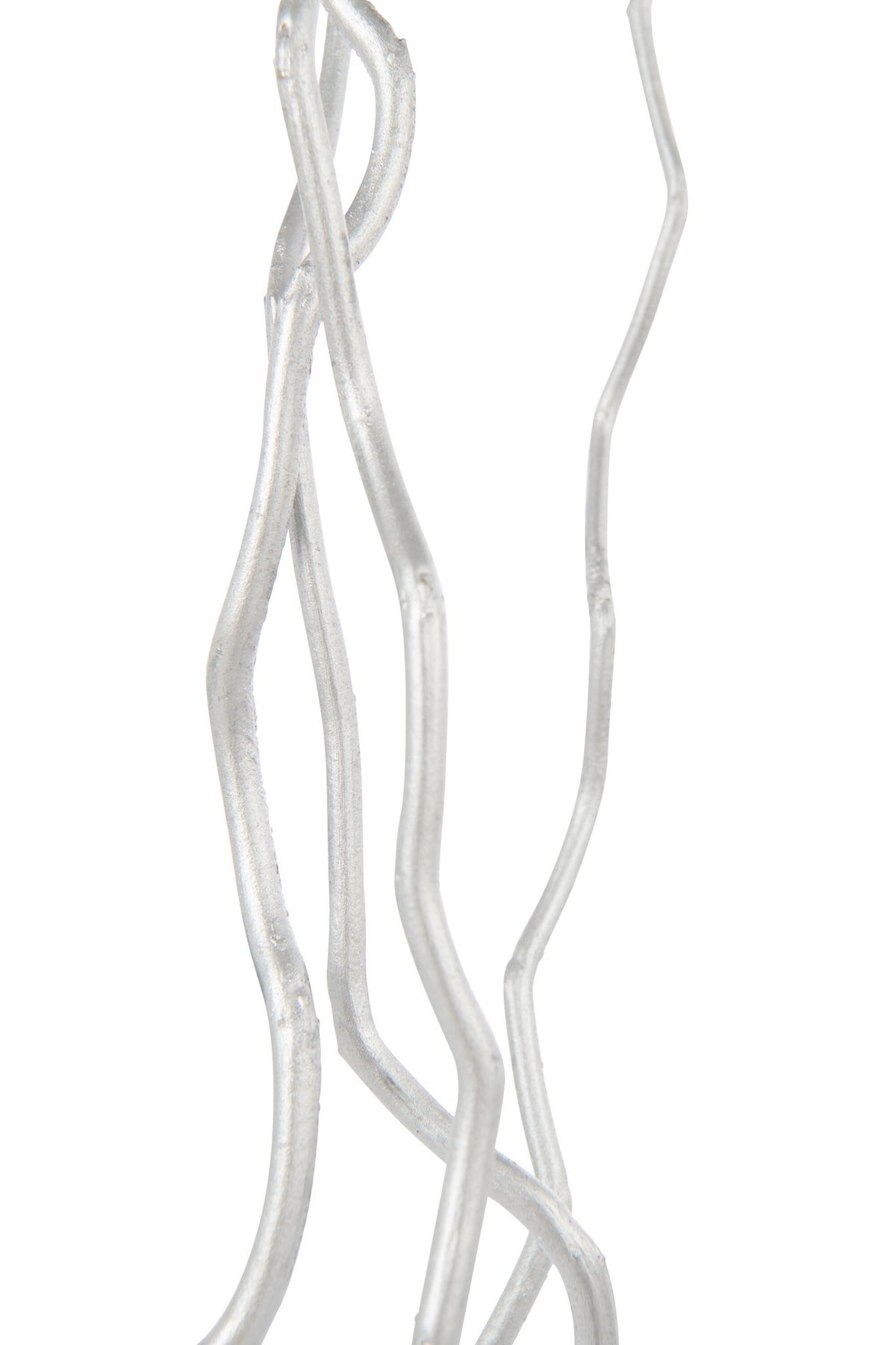 J-Line decoratie tak Droogbloemen - riet - zilver - M - 3 st.