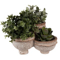 Bloempot 27x29x17 cm Beige Polyresin Plantenpot