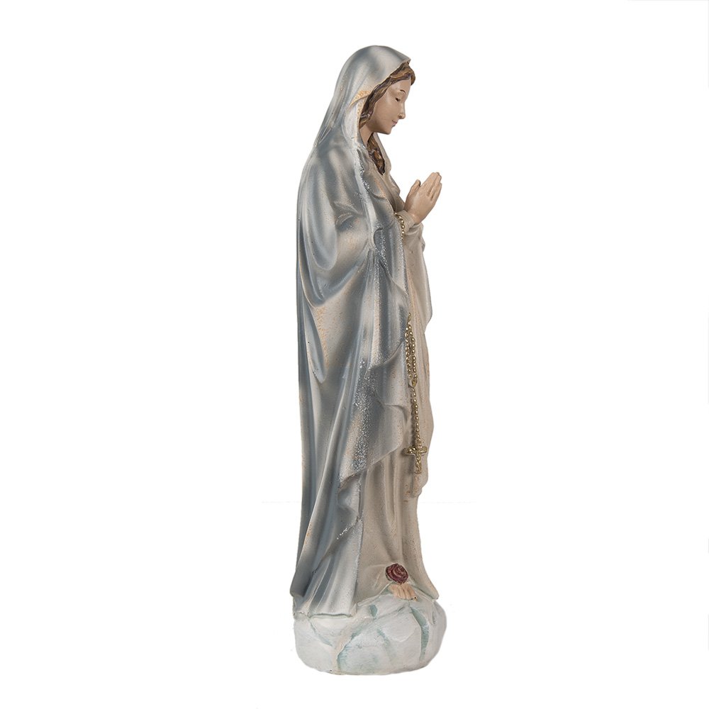 Beeld Maria 35 cm Grijs Polyresin