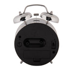 Wekker Analoog Ø 10x6x14 cm Zilverkleurig Metaal