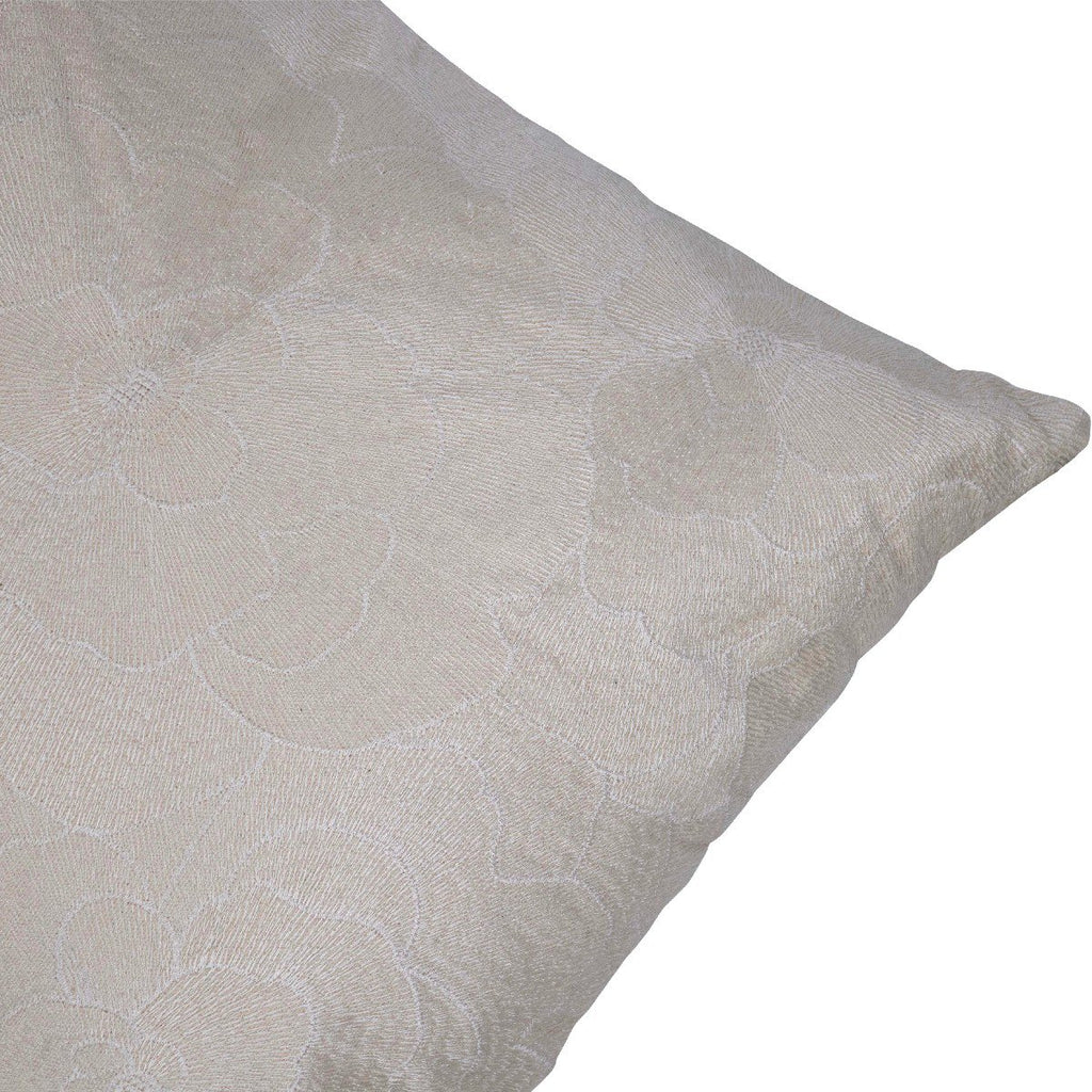 Rosanna Kussen geborduurd beige 45x45cm