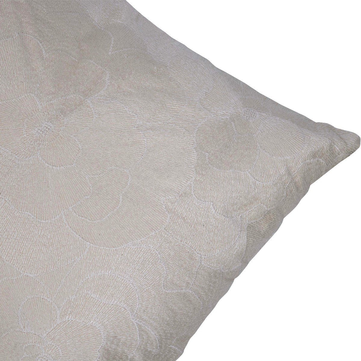 Rosanna Kussen geborduurd beige 45x45cm