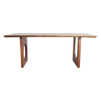 Bullnose Chamfered mangohouten eettafel mix