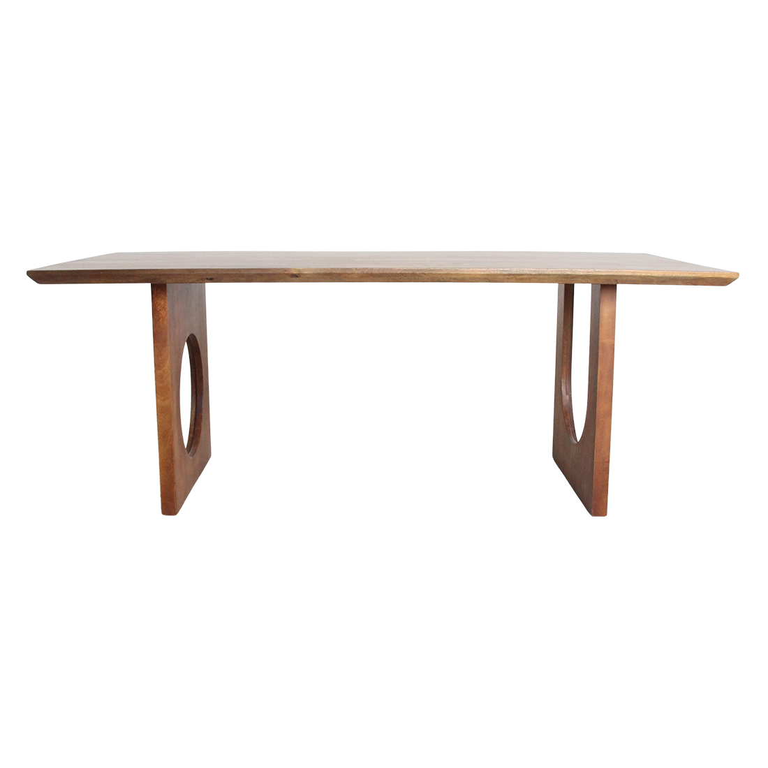 Bullnose Chamfered mangohouten eettafel mix