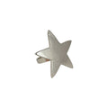 Servetring ster metaal 6x6x6cm zilver