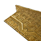 Hanger ijzer chalet a goud 16cm