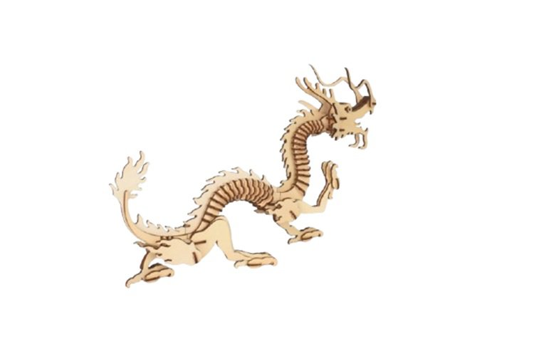 Houten draak bouwpakket DIY 3D Puzzel