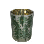 Theelichthouder herfst dennenboom medium 12cm*