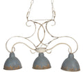 Hanglamp 60x15x42 cm Grijs IJzer Hanglamp Eettafel