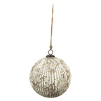 Kerstbal Ø 20 cm Beige Glas Kerstdecoratie
