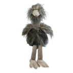 Knuffel langhaar struisvogel 43cm*
