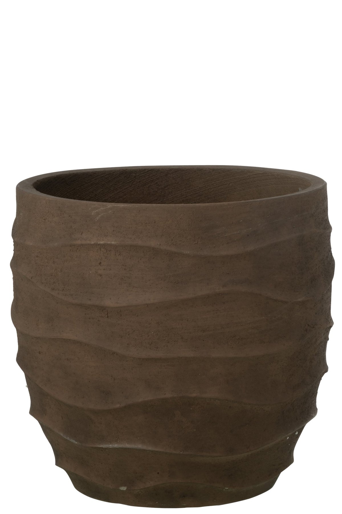 J-Line bloempot Golf + Buiten zand - steen - bruin - L