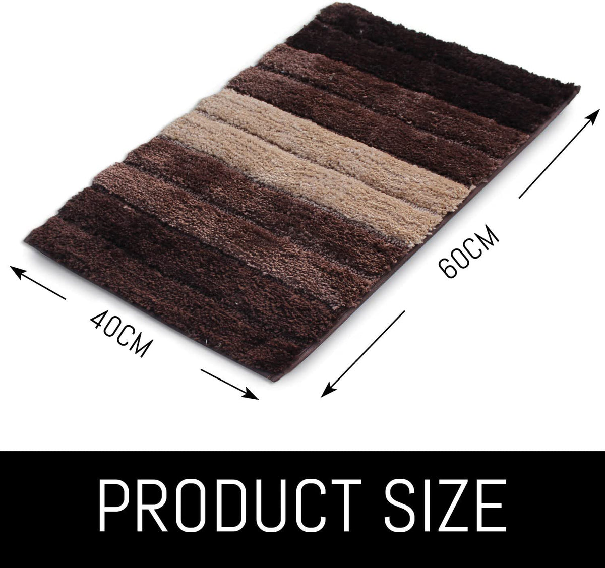 Superzachte dikke microvezelbadmat 40x60 cm | Antislip luxe absorberend wasbaar badkamertapijt