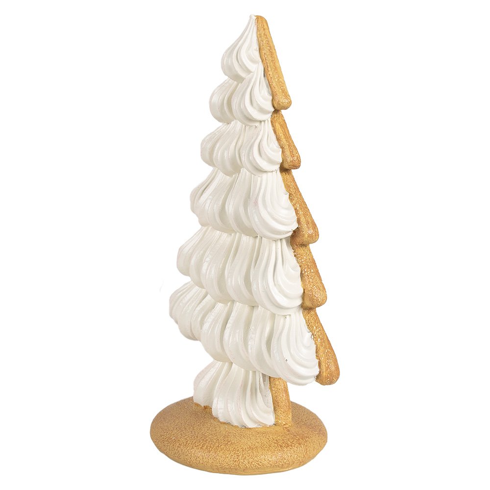 Kerstdecoratie Kerstboom 17x11x26 cm Beige Polyresin